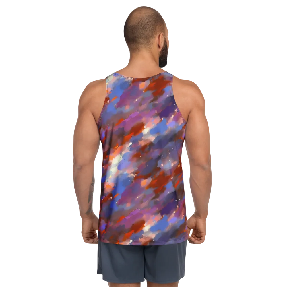 Celestial Brushstroke on Men's Tank Top — Back
