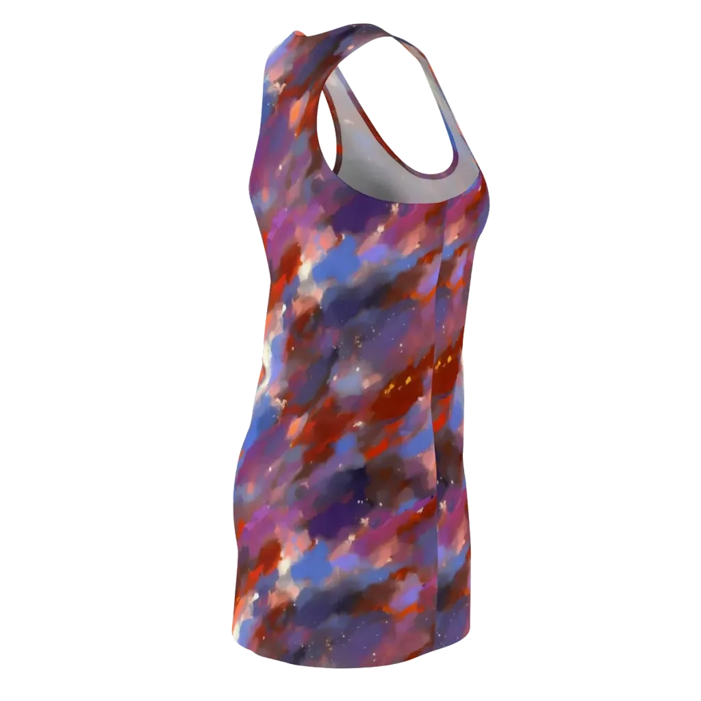 Celestial Brushstroke on Racerback Dress — Back Side