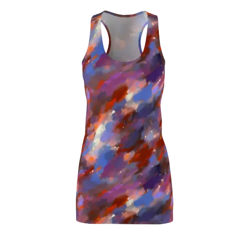 Celestial Brushstroke on a Racerback Dress
