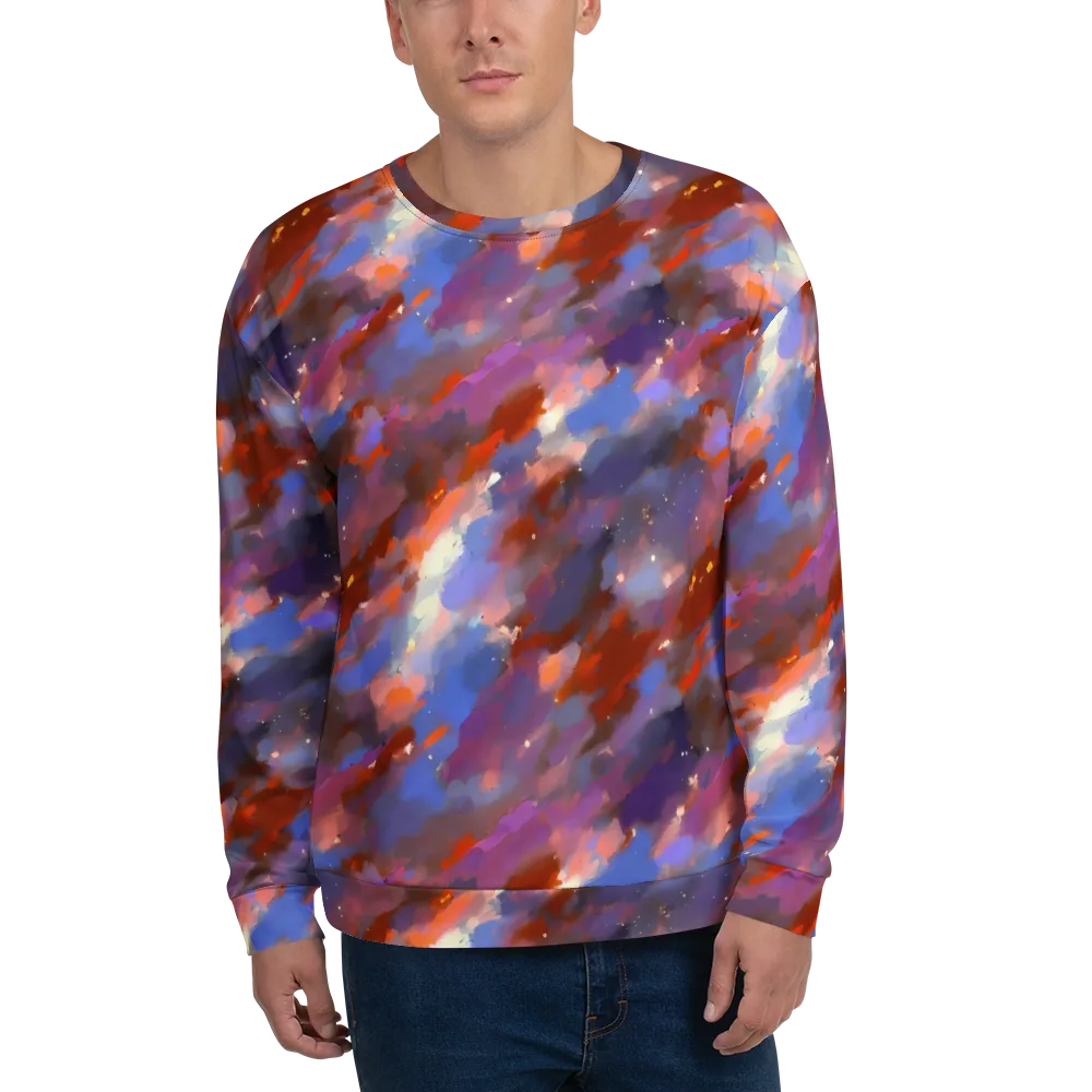 Celestial Brushstroke on Sweatshirt — Front