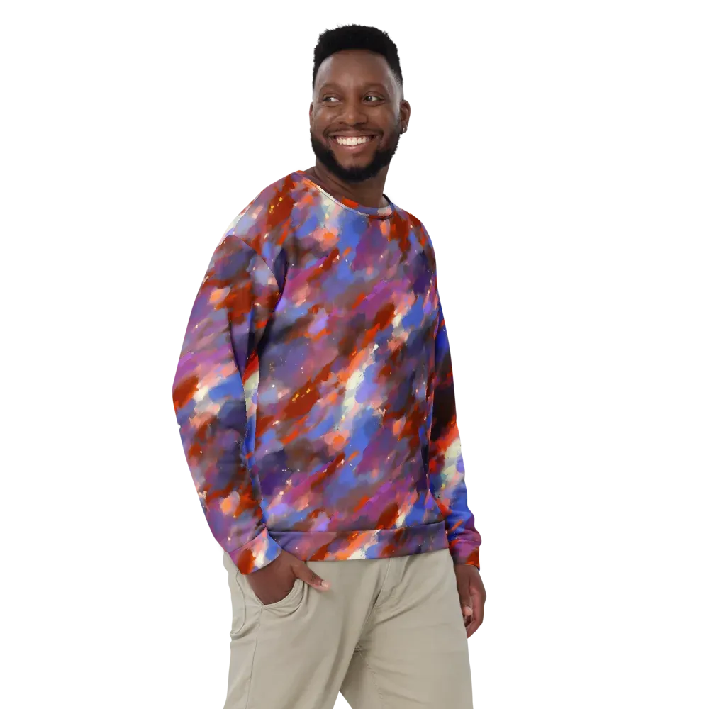 Celestial Brushstroke on Sweatshirt — Front