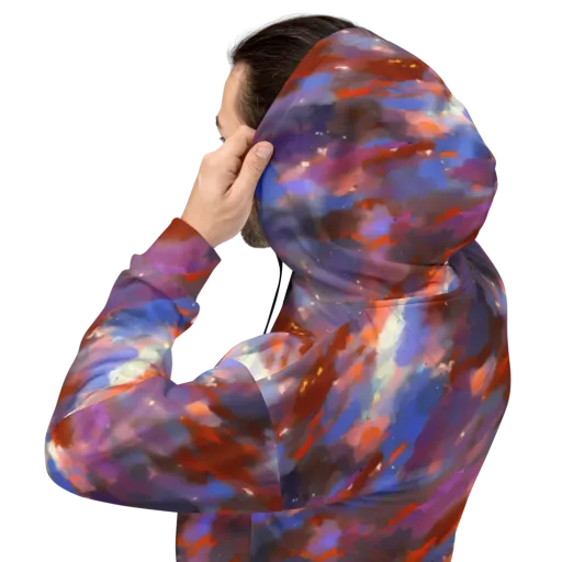 Celestial Brushstroke on a Hoodie