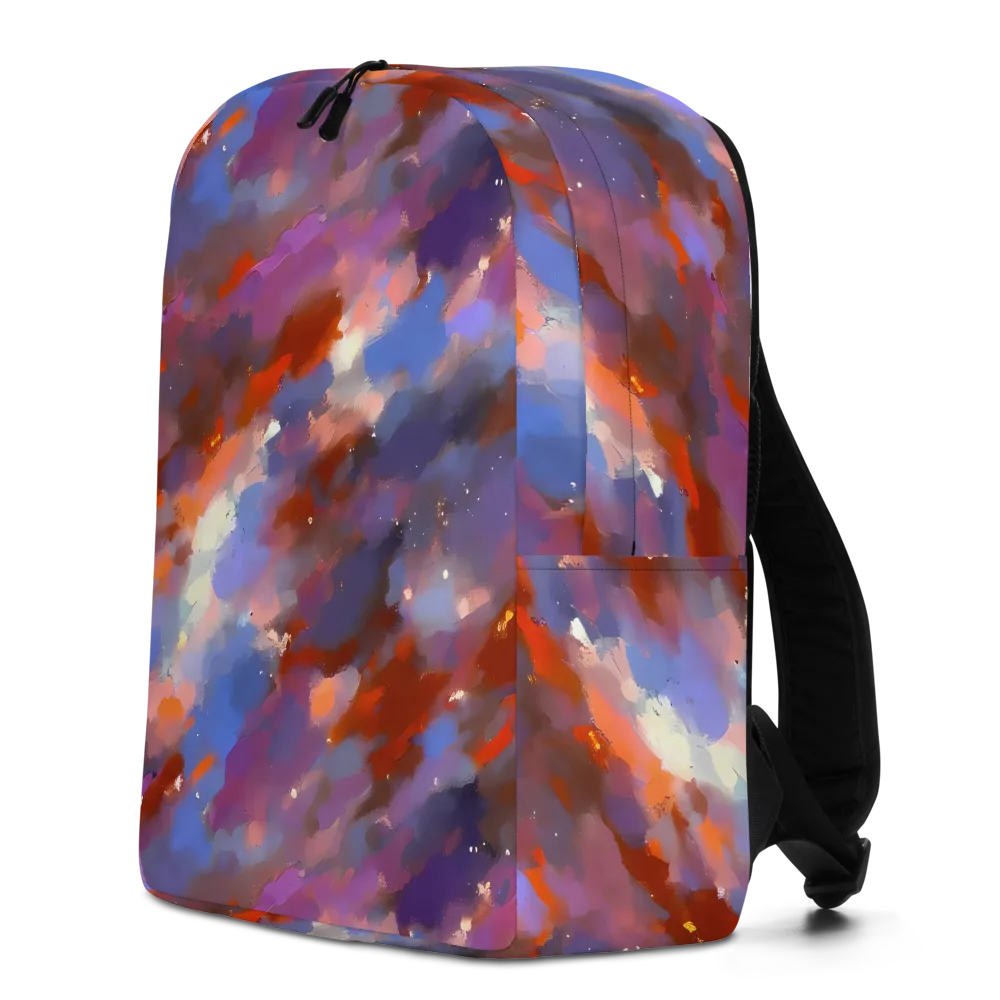 Celestial Brushstroke on Minimalist Backpack — Left