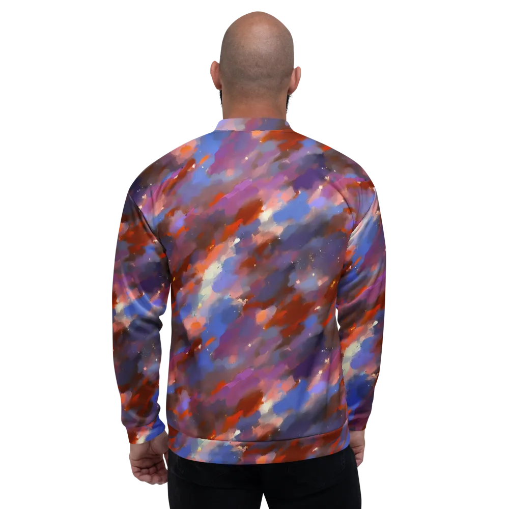 Celestial Brushstroke on Bomber Jacket — Back