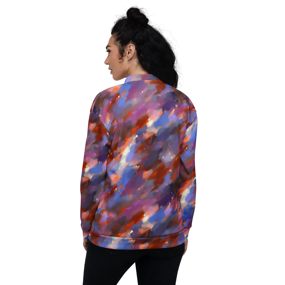 Celestial Brushstroke on Bomber Jacket — Back