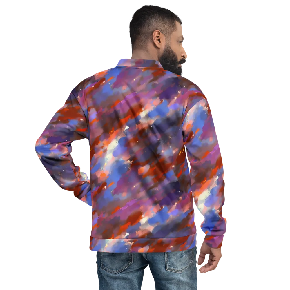Celestial Brushstroke on Bomber Jacket — Back