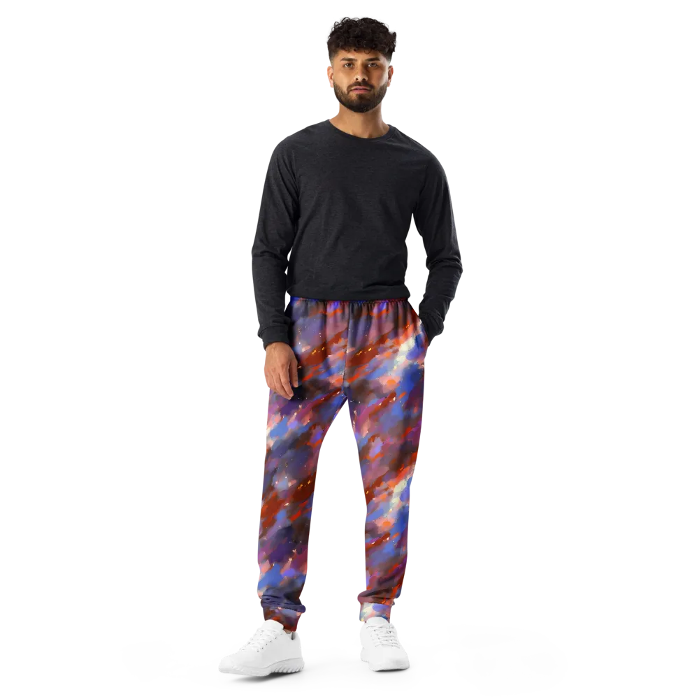 Celestial Brushstroke on Men's Joggers — Front