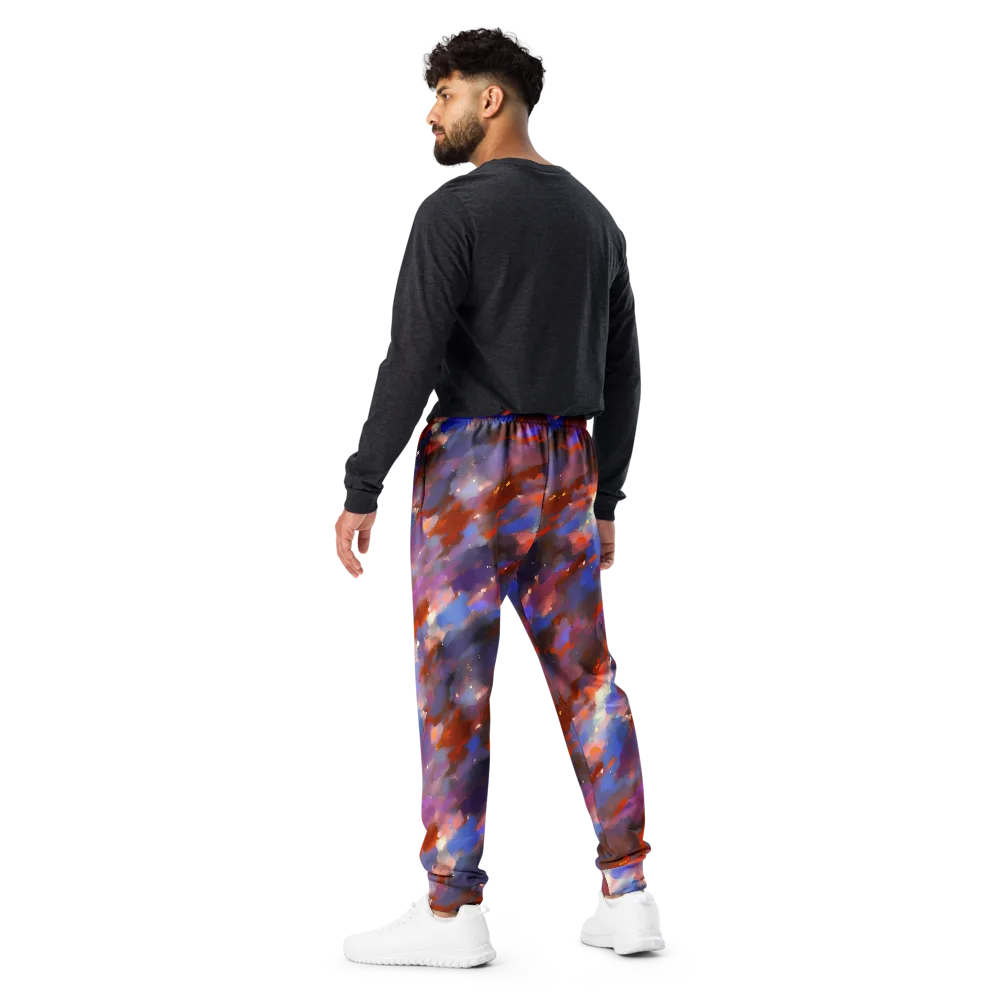 Celestial Brushstroke on Men's Joggers — Back