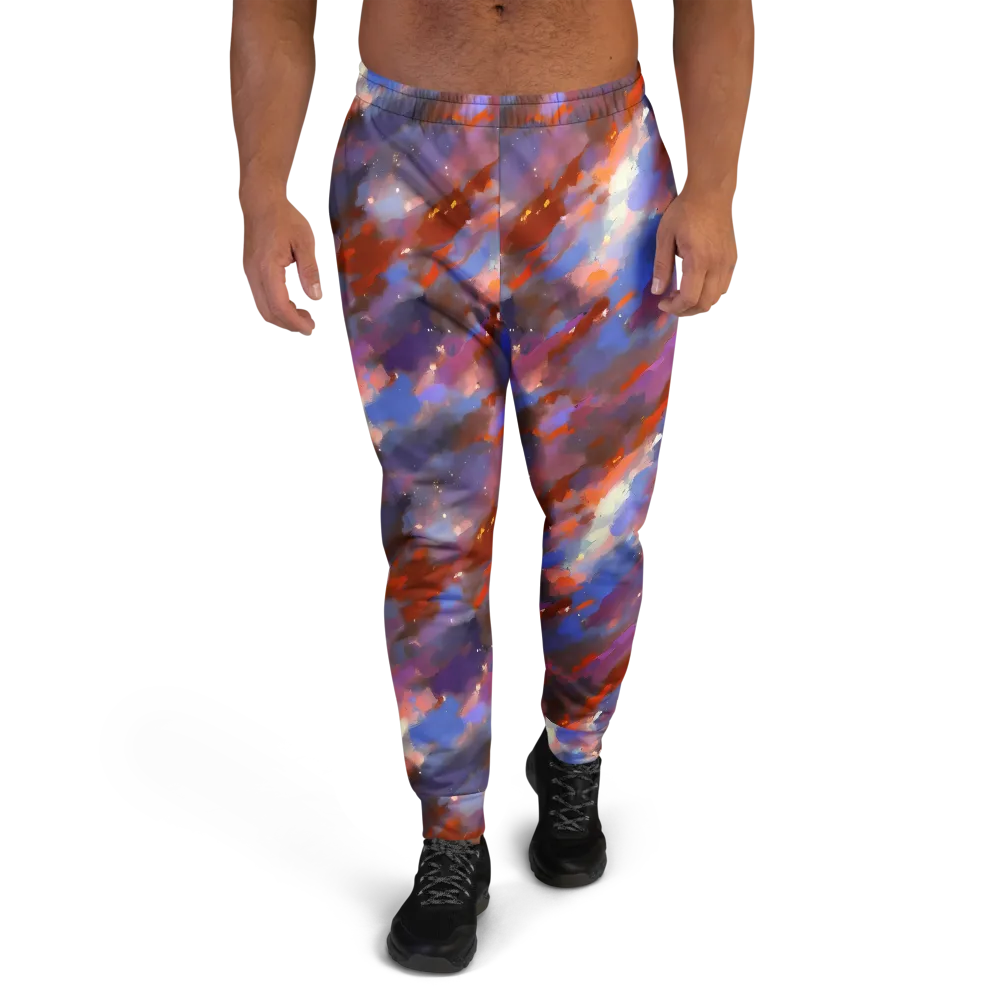 Celestial Brushstroke on Men's Joggers — Front