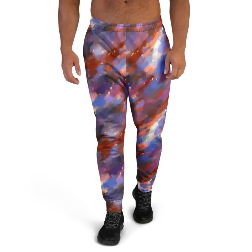 Celestial Brushstroke on a Men's Joggers