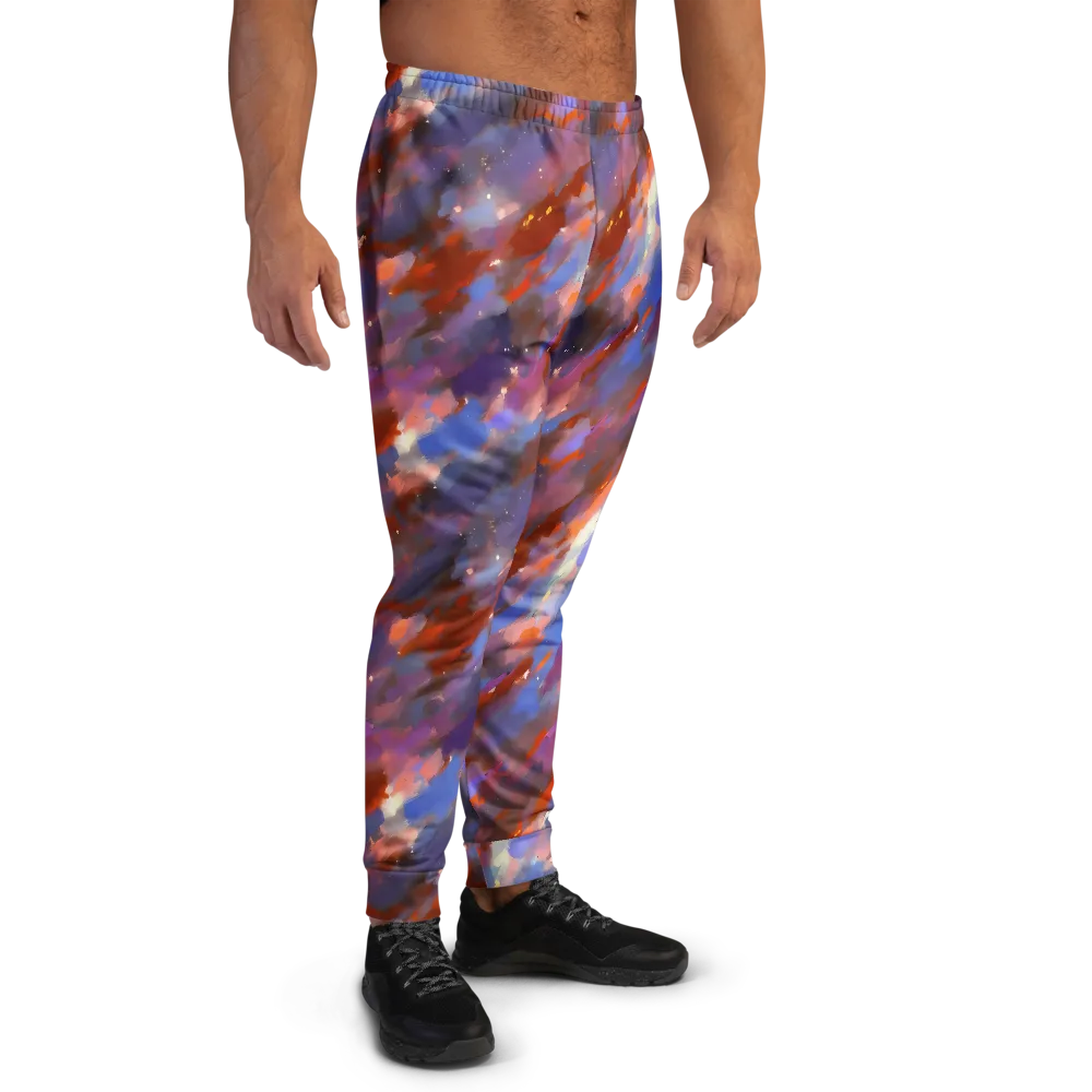Celestial Brushstroke on Men's Joggers — Right
