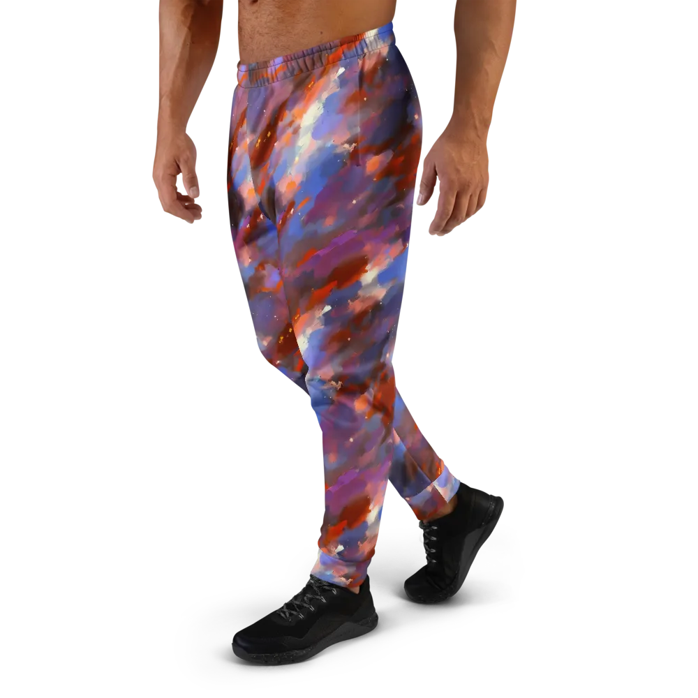 Celestial Brushstroke on Men's Joggers — Left