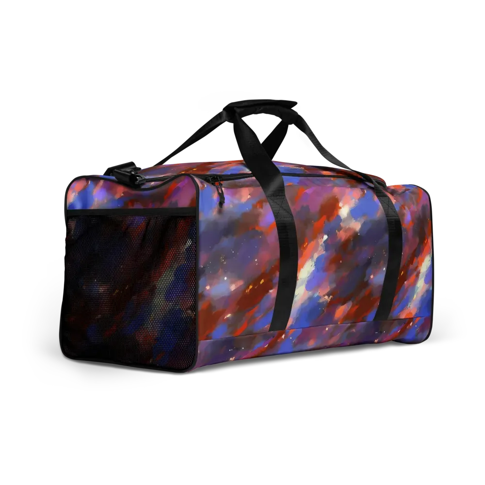 Celestial Brushstroke on Duffle Bag — Right Front