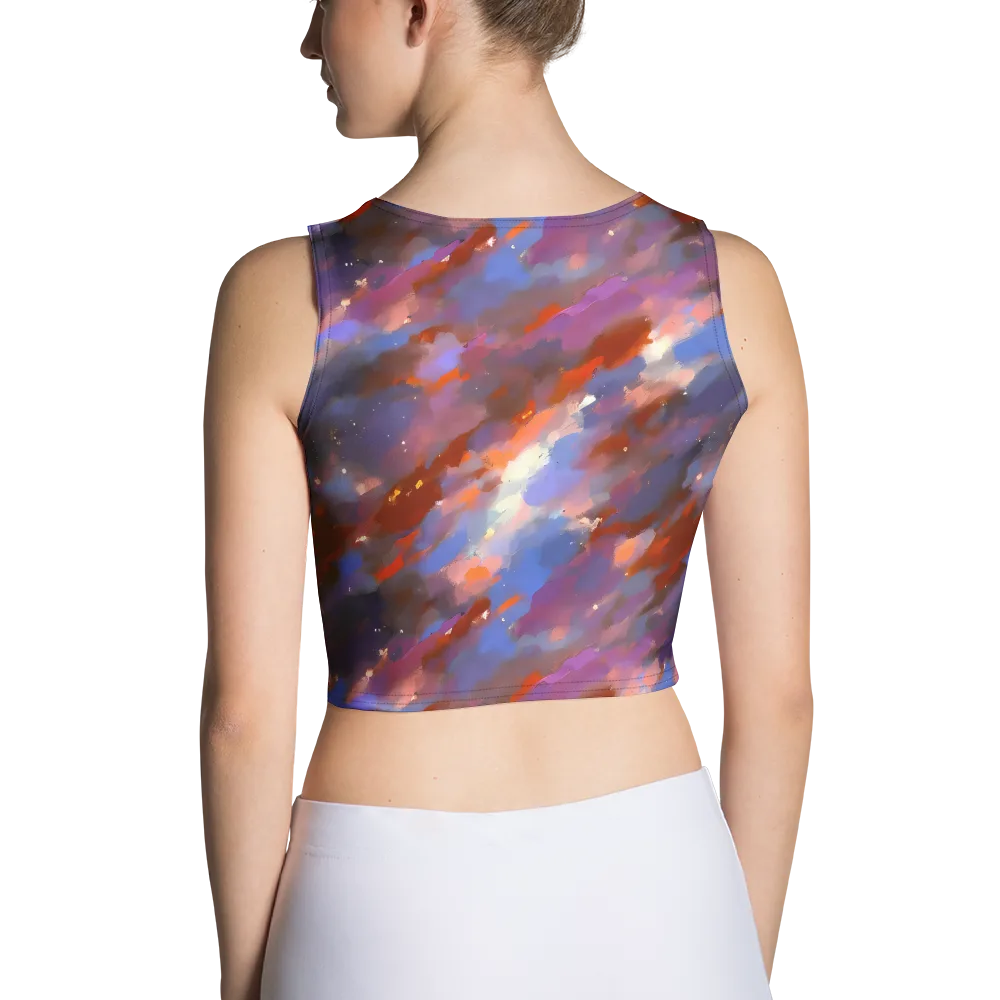 Celestial Brushstroke on Crop Top — Back