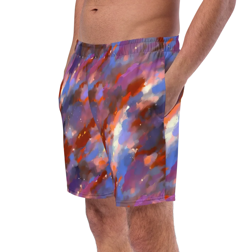 Celestial Brushstroke on Swim Trunks — Left Front