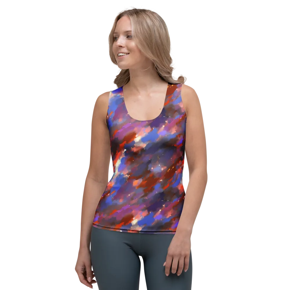 Celestial Brushstroke on Women's Tank Top — Front