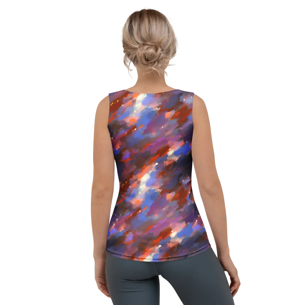 Celestial Brushstroke on Women's Tank Top — Back