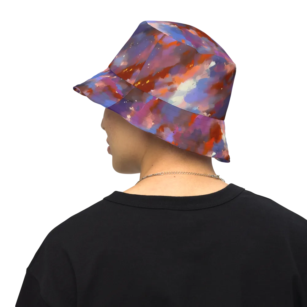 Celestial Brushstroke on Reversible Bucket Hat — Back Inside