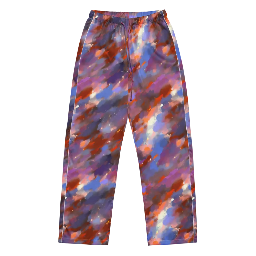 Celestial Brushstroke on Women's Pajama Pants — Front