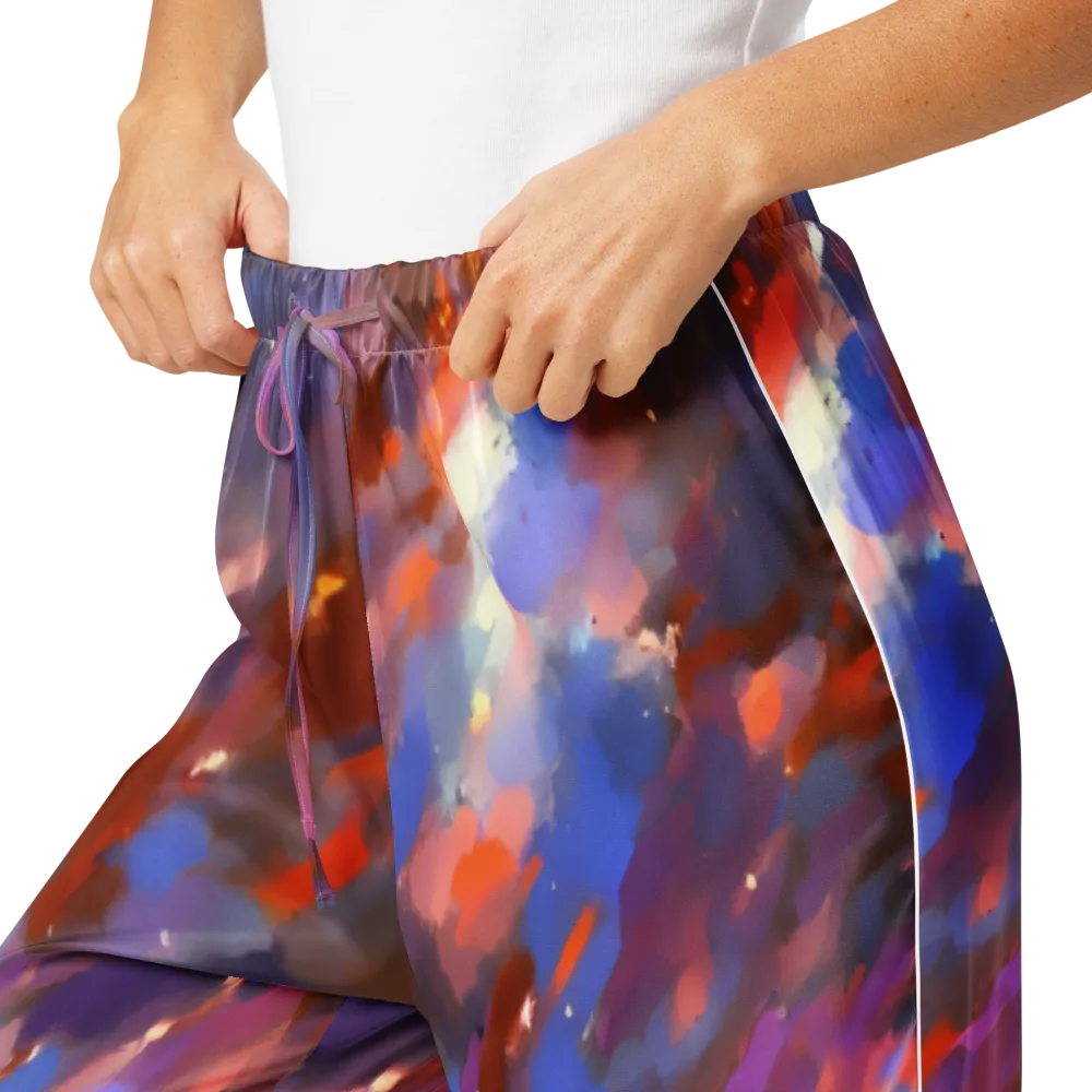 Celestial Brushstroke on Women's Pajama Pants — Product details