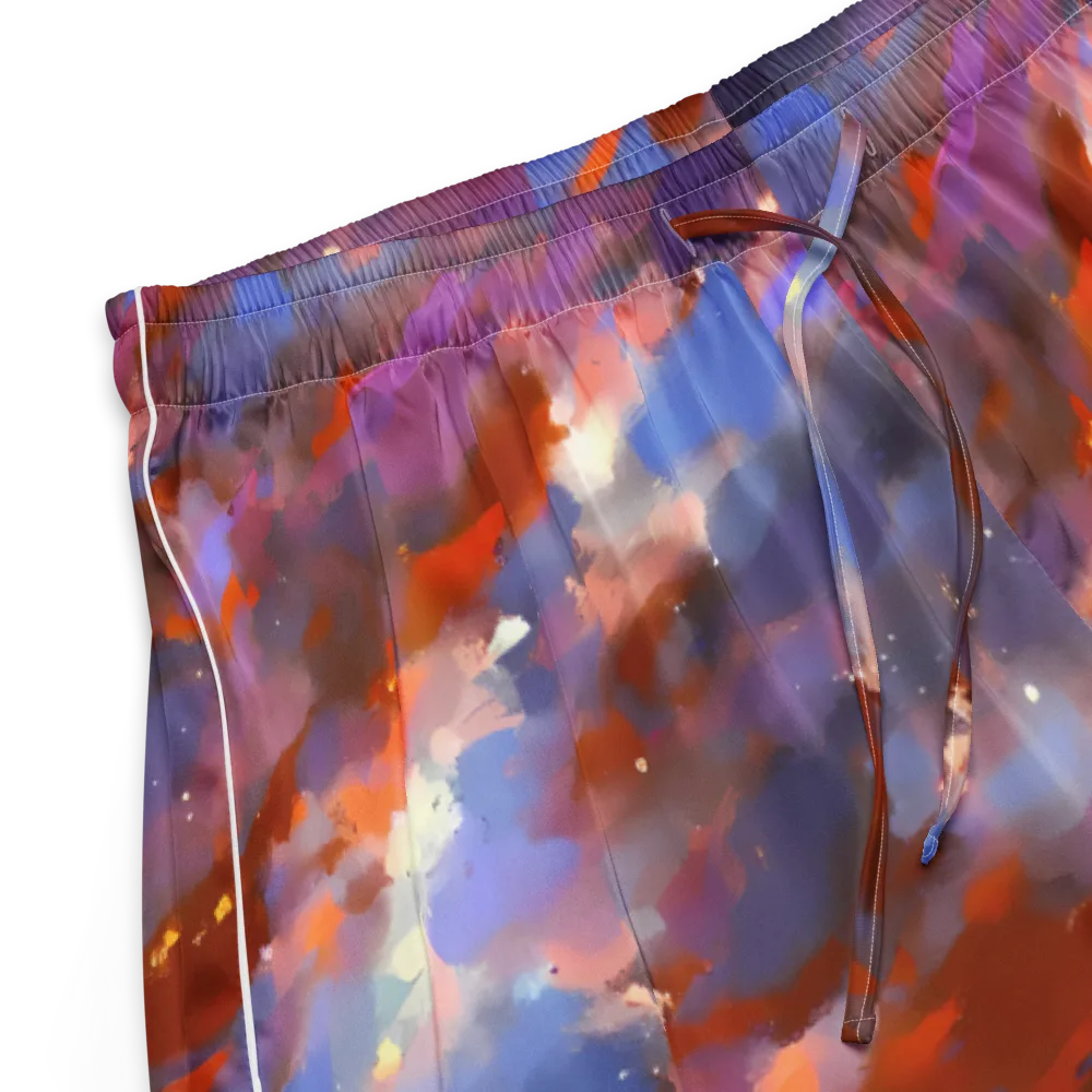 Celestial Brushstroke on Women's Pajama Shorts — Product details