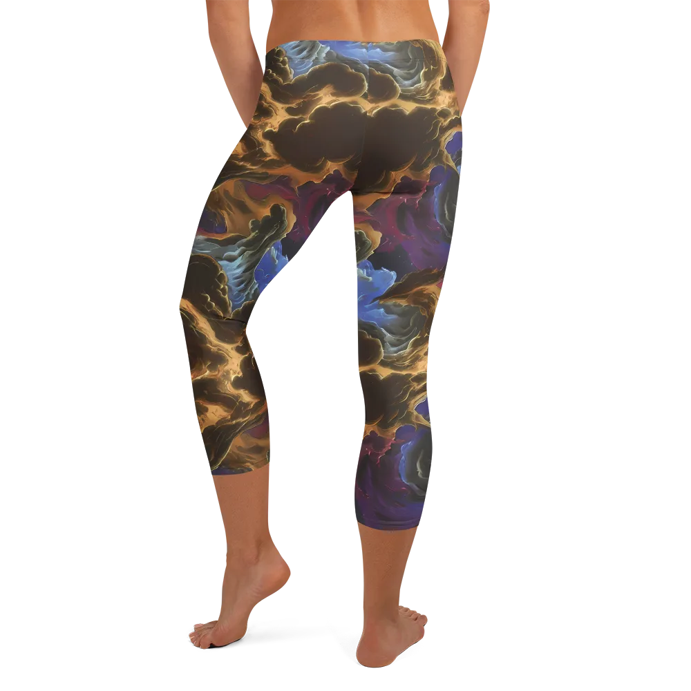 Vortex Virtue on Capri Leggings — Back