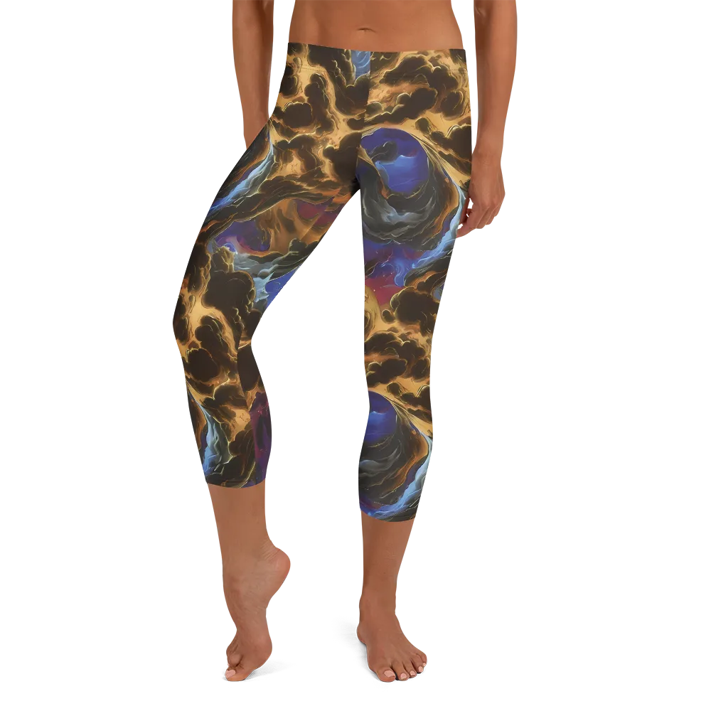 Vortex Virtue on Capri Leggings — Front