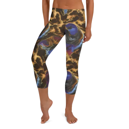 Vortex Virtue on a Capri Leggings