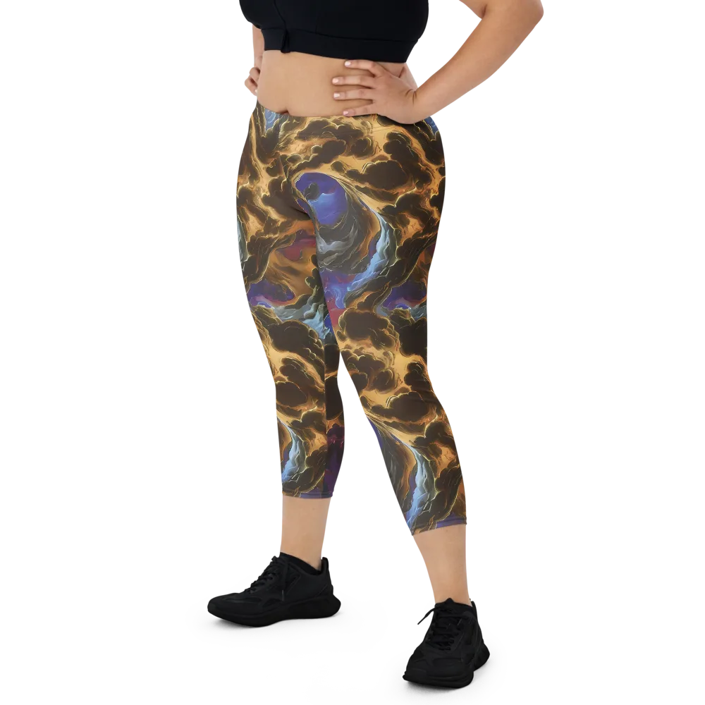 Vortex Virtue on Capri Leggings — Front