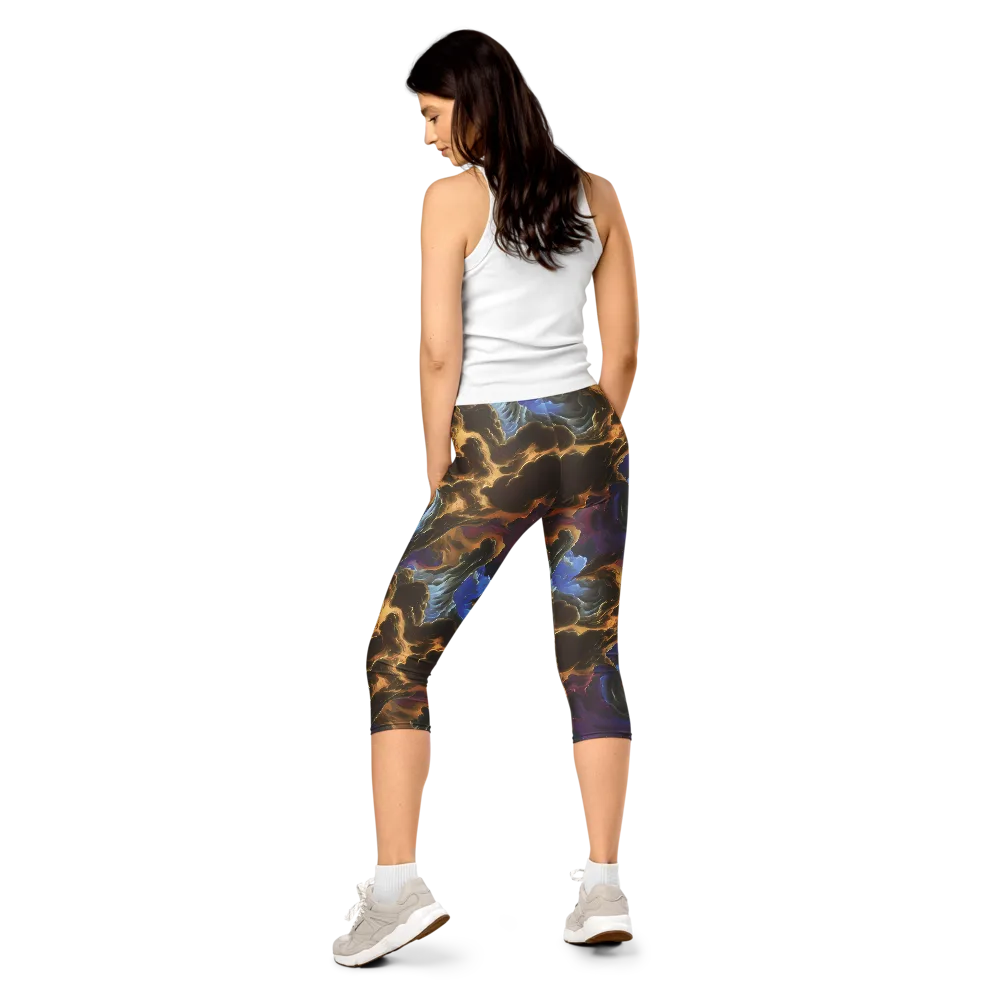 Vortex Virtue on Capri Leggings — Back