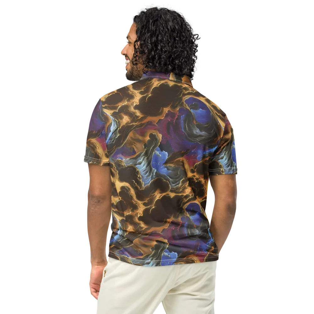 Vortex Virtue on Men's Slim Fit Polo Shirt — Back
