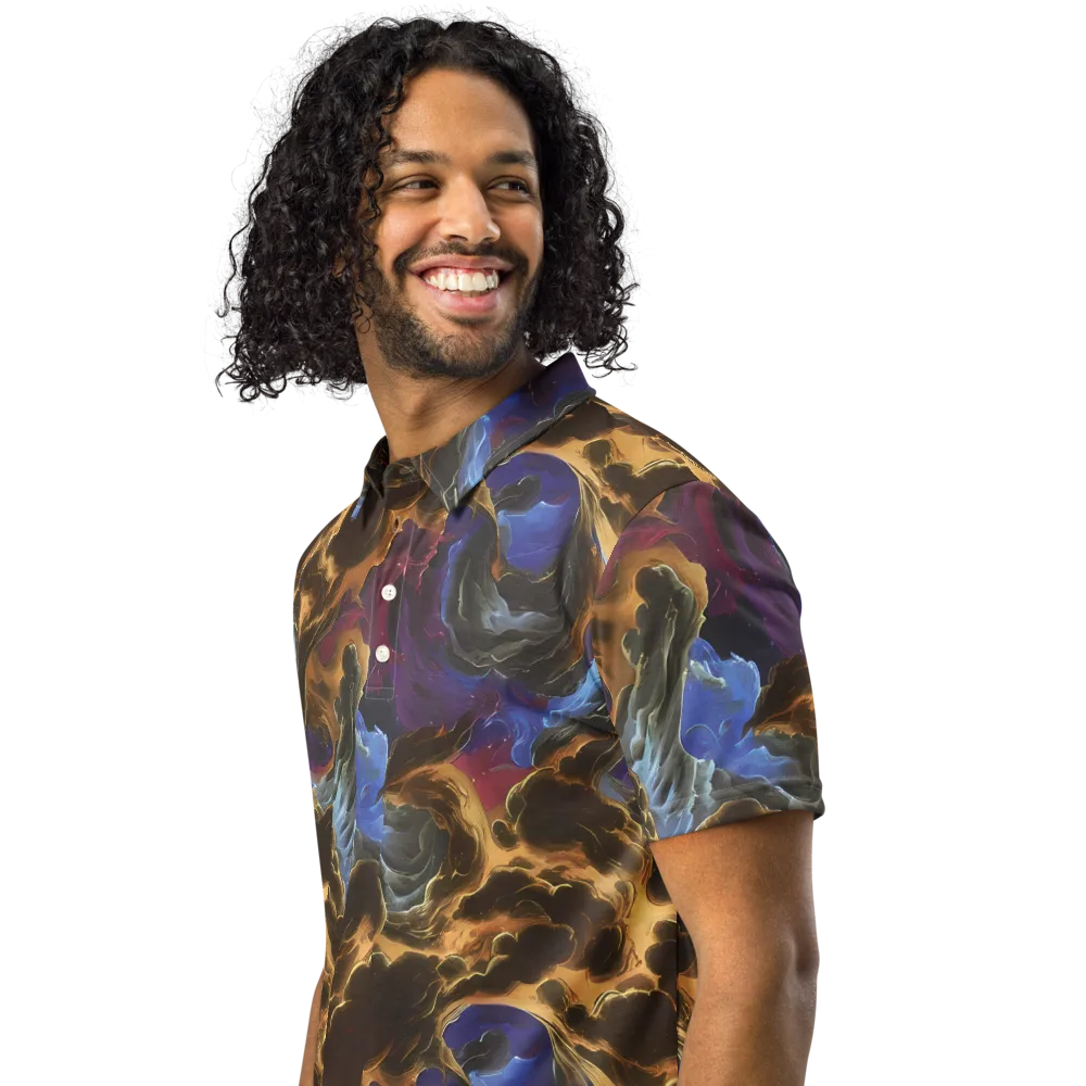 Vortex Virtue on Men's Slim Fit Polo Shirt — Left Front