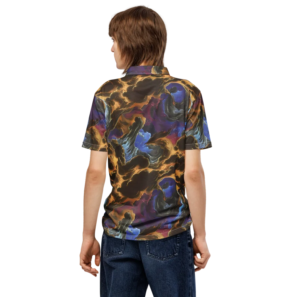 Vortex Virtue on Men's Slim Fit Polo Shirt — Back