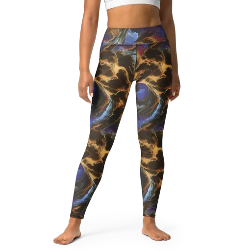 Vortex Virtue on a Yoga Leggings