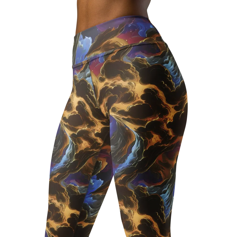 Vortex Virtue on Yoga Leggings — Left Front