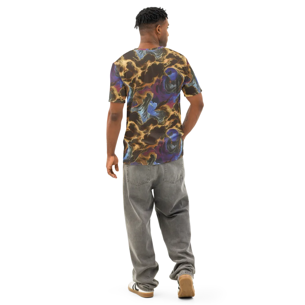 Vortex Virtue on Men's Cotton Crew Neck T-Shirt — Back