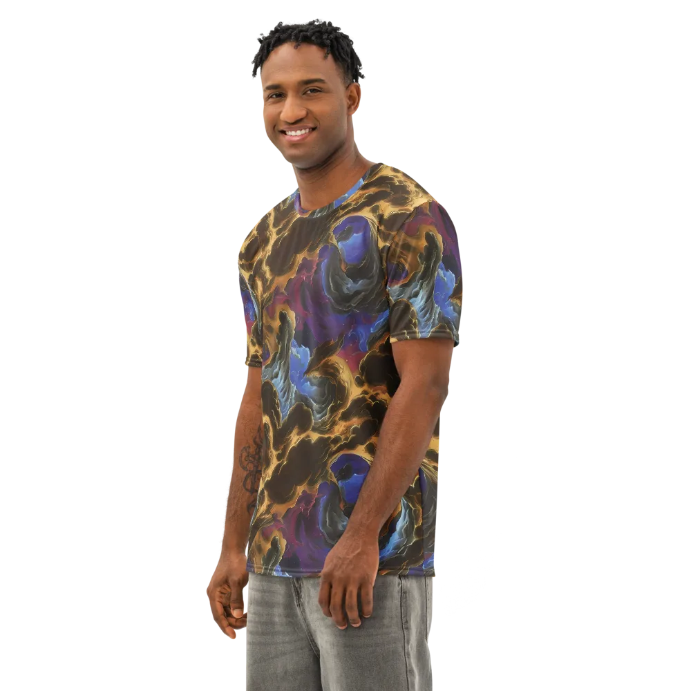 Vortex Virtue on Men's Cotton Crew Neck T-Shirt — Left Front