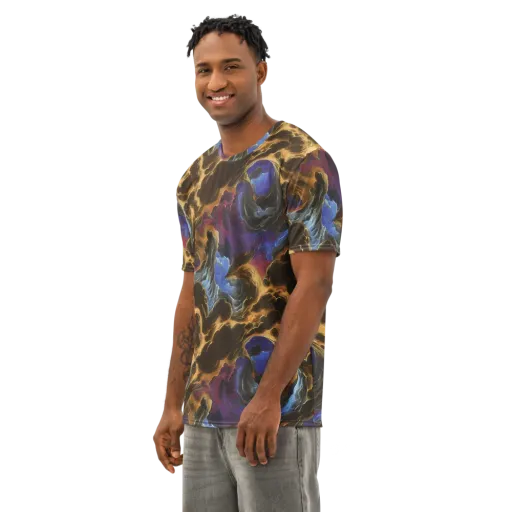 Vortex Virtue on a Men's Cotton Crew Neck T-Shirt