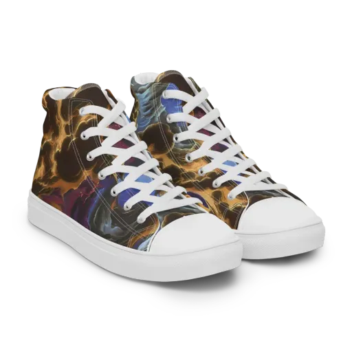 Vortex Virtue on a Women's High Top Canvas Shoes