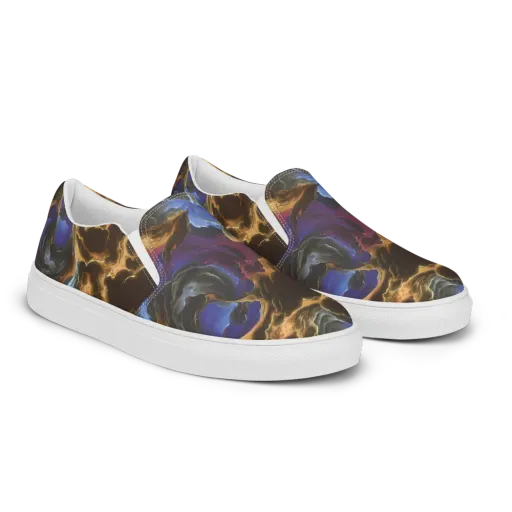Vortex Virtue on a Men's Slip-On Canvas Shoes