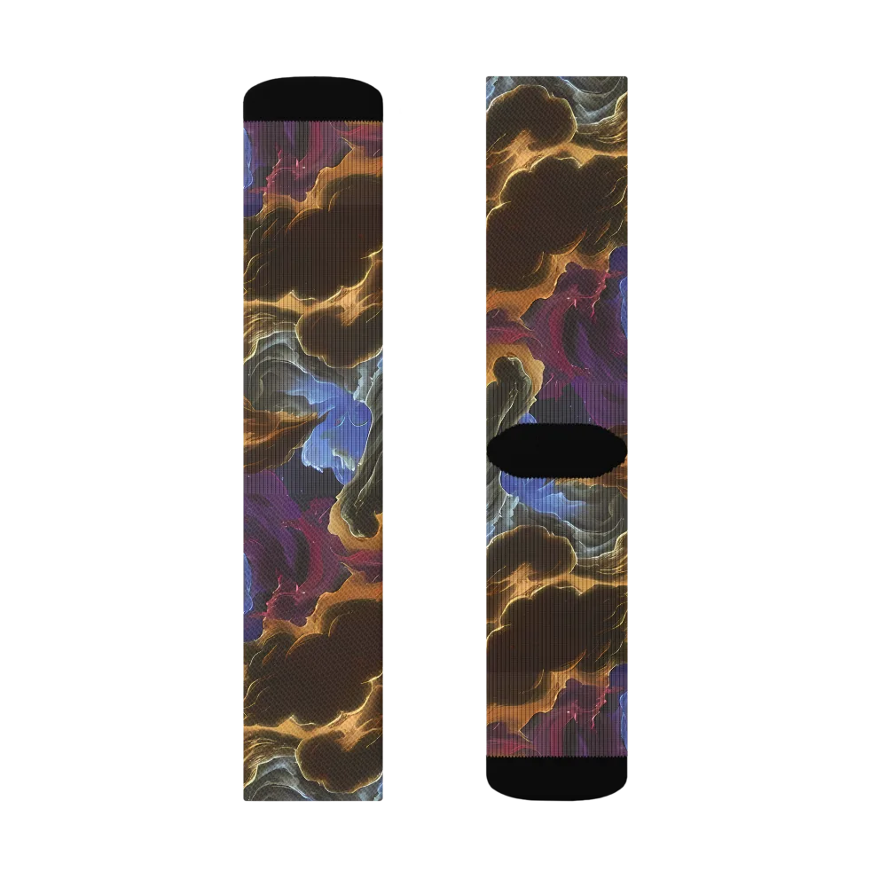Vortex Virtue on Socks — Left Sock