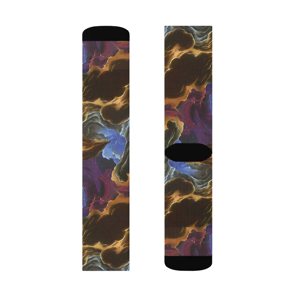 Vortex Virtue on Socks — Right Sock