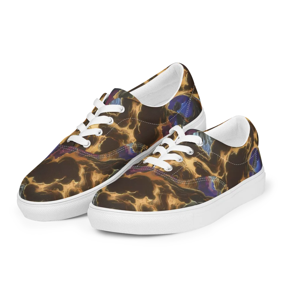 Vortex Virtue on Men's Lace-Up Canvas Shoes — Left Front
