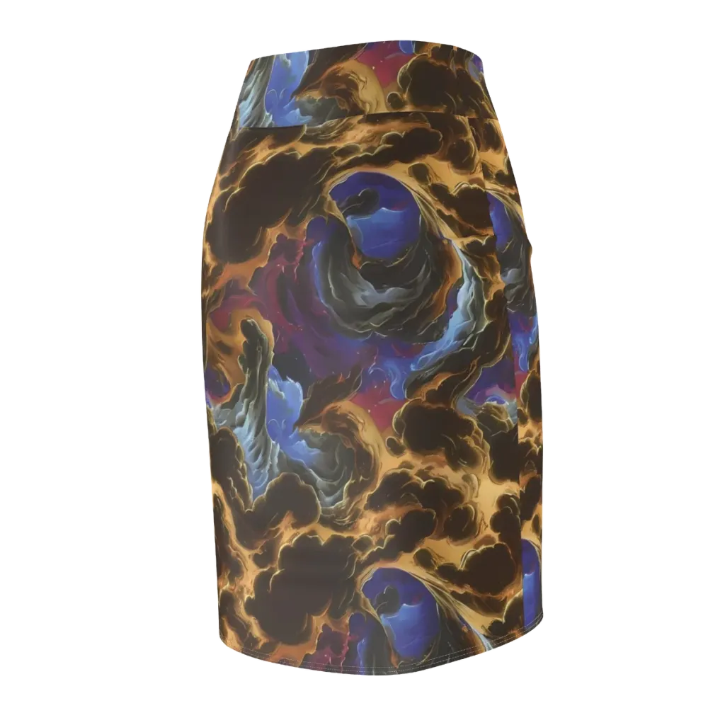 Vortex Virtue on Pencil Skirt — Back Side