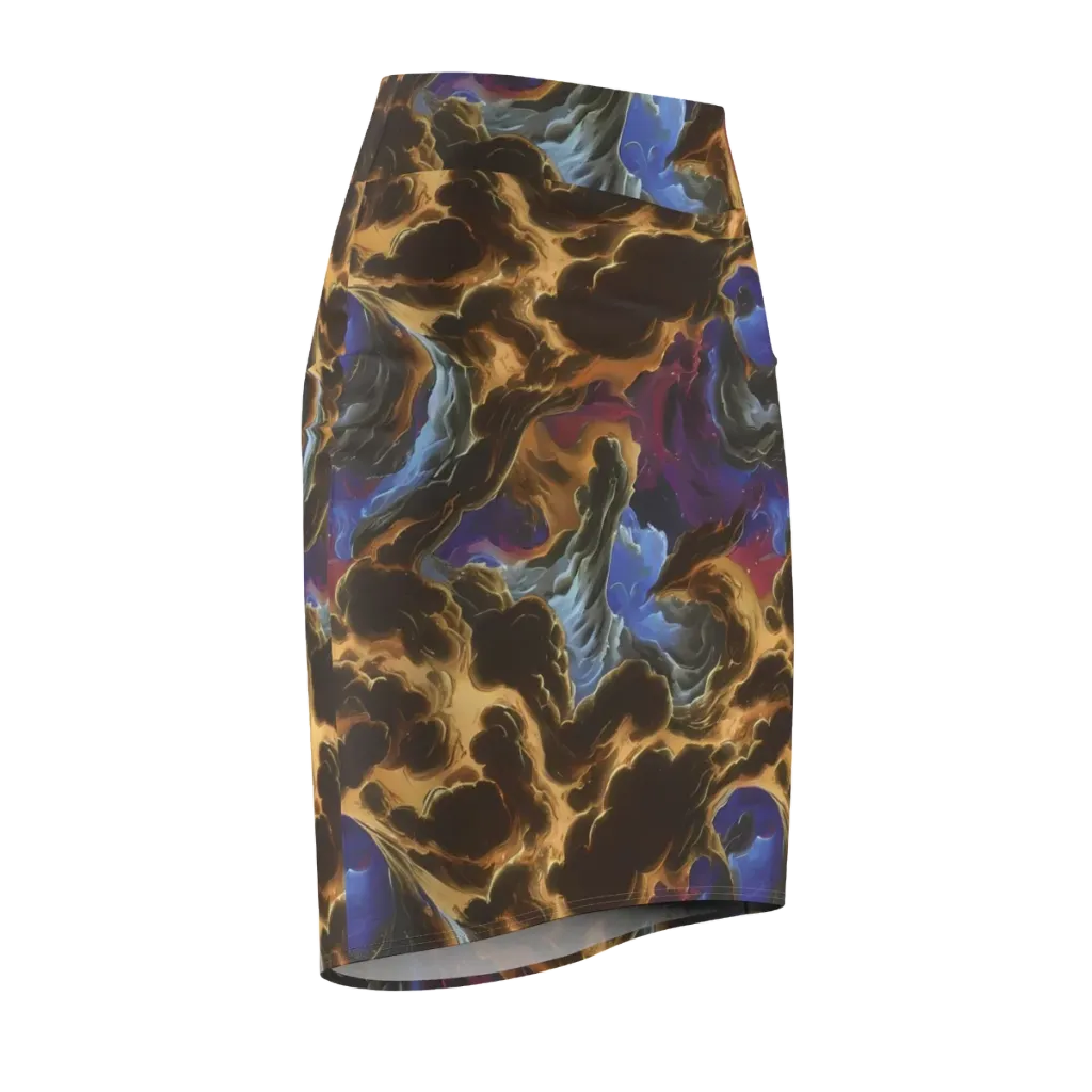 Vortex Virtue on Pencil Skirt — Front Side
