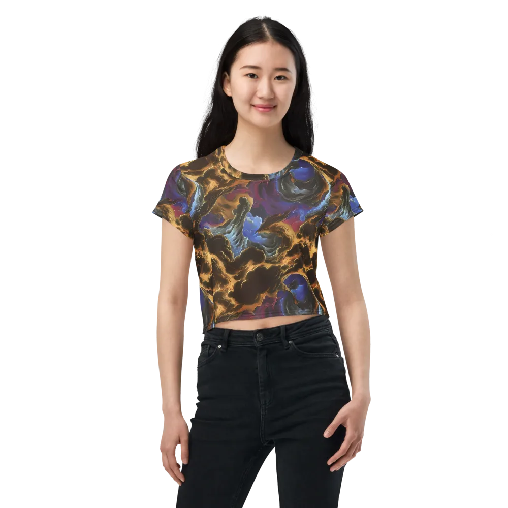 Vortex Virtue on Crop Tee — Front