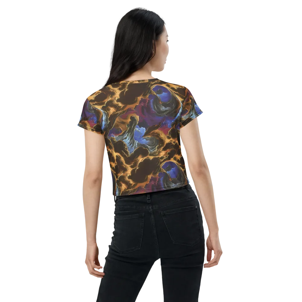 Vortex Virtue on Crop Tee — Back