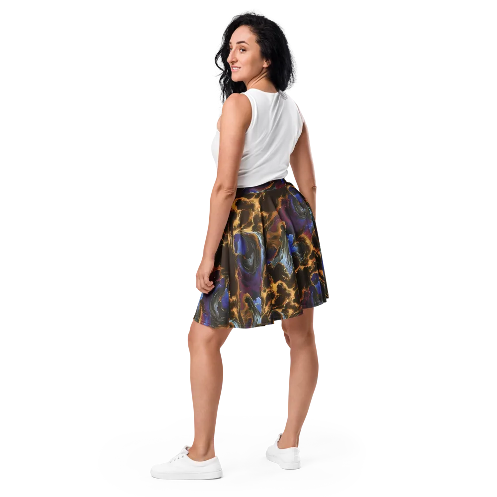 Vortex Virtue on Skater Skirt — Back