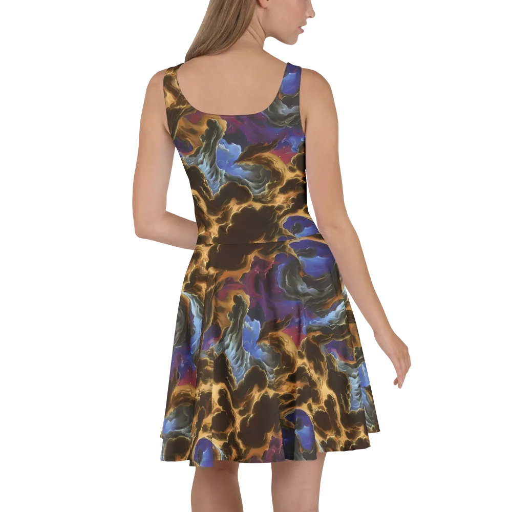 Vortex Virtue on Skater Dress — Back