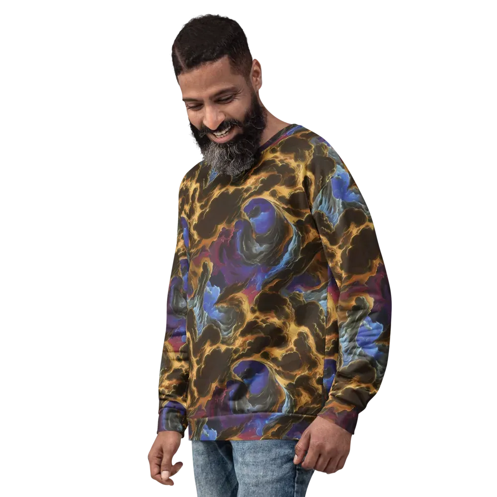 Vortex Virtue on Sweatshirt — Left Front